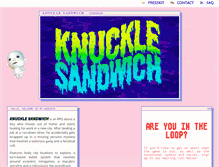 Tablet Screenshot of knucklesandwich.biz